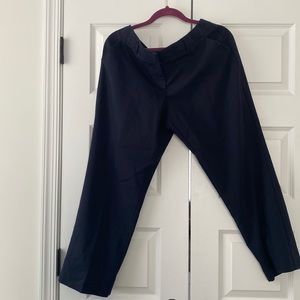 Pants, navy blue straight leg